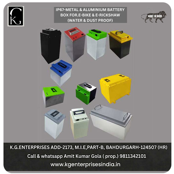 All types of Lithium battery Metal Enclosures for E- Rickshaw, E-bike, E-scooter,& E-bicycle